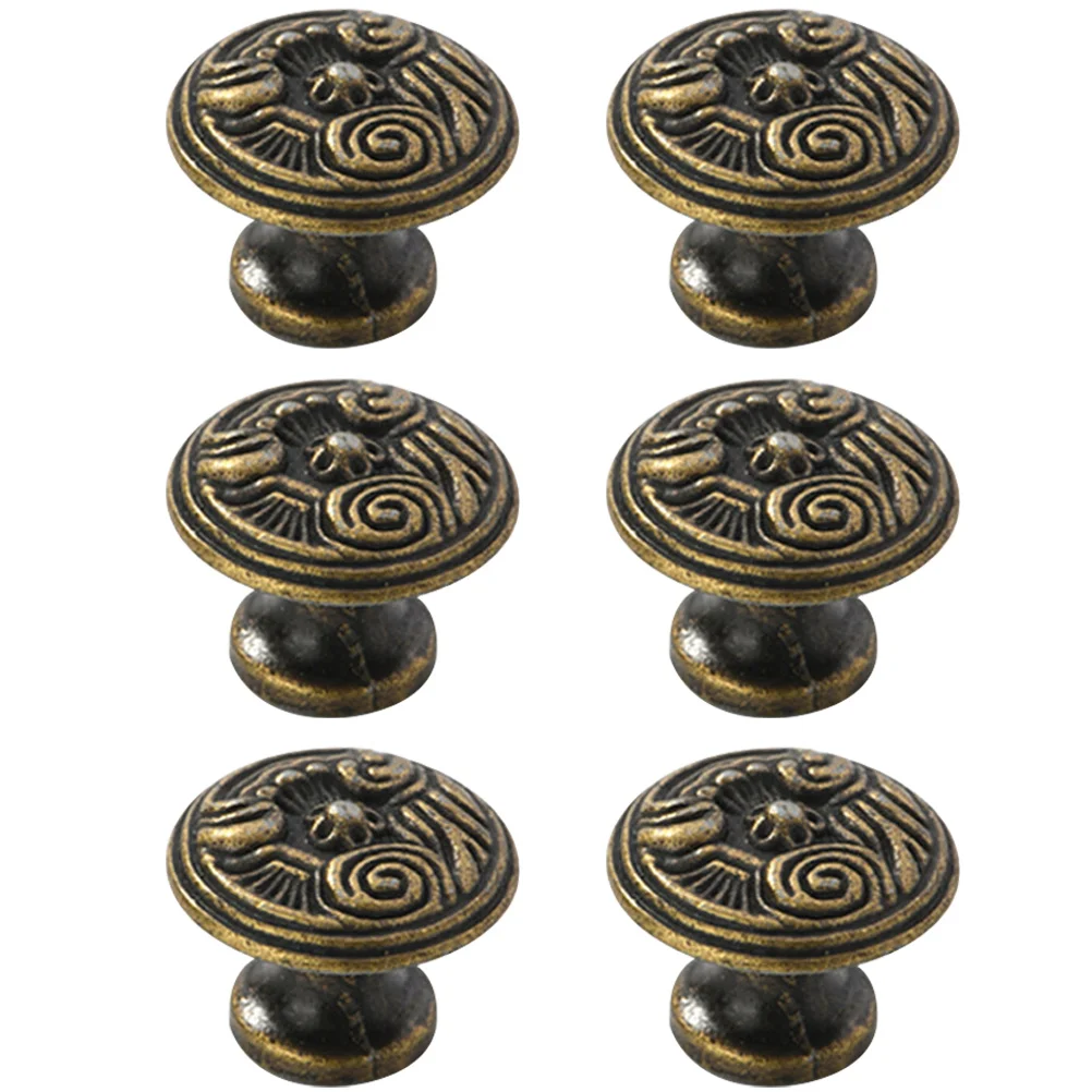 

Cabinet Knobs Knob Handle Drawer Handles Metal Dresser Door Cupboard Kitchen Tool Nut Rivet Round Wardrobe Brass Bookcase Bronze