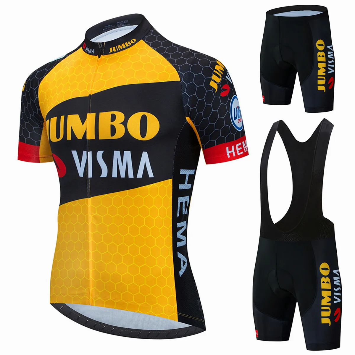 

Hot Sale 2022 JUMBO VISMA Cycling Jersey Short Sleeve Bicycling Jersey 19D Shorts MTB Bicycle Clothing Ropa Ciclismo Maillot Bi