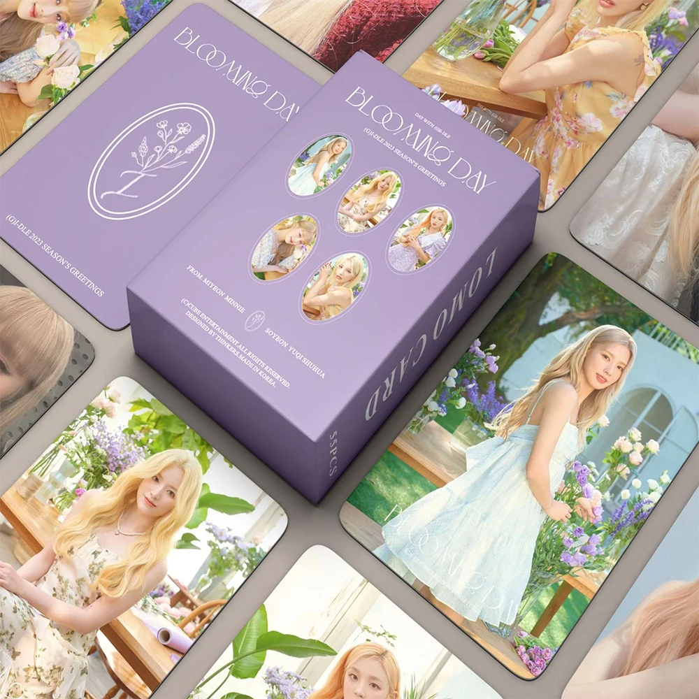 

55pcs Kpop GIDLE 4th ANNIVERSARY Album Lomo Cards (G)I-DLE Girls I Burn Photo Card Minnie Postcard Fans Gift