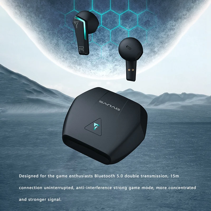 

Sanag X Pro конкурентоспособная гарнитура Gamer Беспроводные Bluetooth 5,0 наушники TWS игровая гарнитура с низкой задержкой наушники с микрофоном