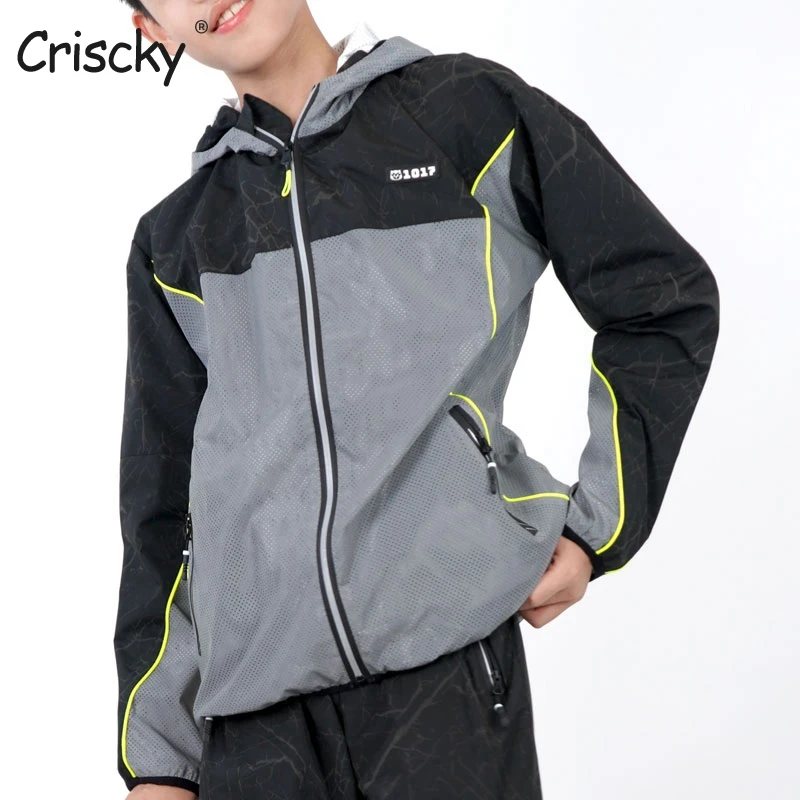 Criscky 2022 New  Boy Girl Luminous Set Fashion Child Casual Hooded Long Sleeve Coats And Pants Set  Kids Fashion Home Suit