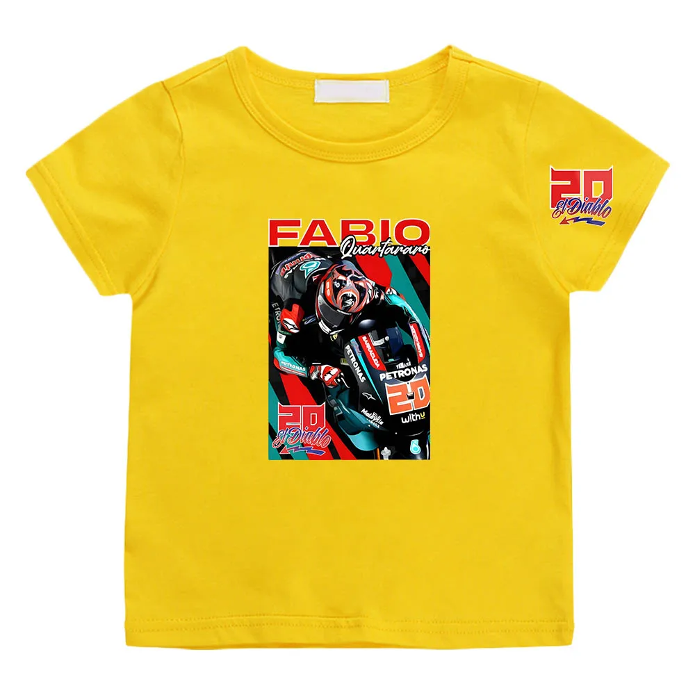 

Fabio Quartararo 20 Manga Graphic T-shirt Aesthetic Soft Casual Kawaii 100% Cotton Tee-shirt Funko Pop Anime Tshirts Boys/girls