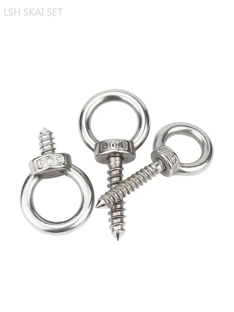5/10 шт. подвесные кольцевые винты из нержавеющей стали 304 саморезы с кольцевым