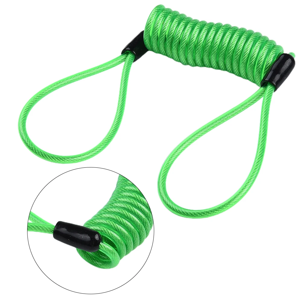 

Motorcycle Parts Disc Brake Lock 1pc Plastic Portable Helmet Lock Steel Coil Disc Lock Disc Lock Reminder Cable