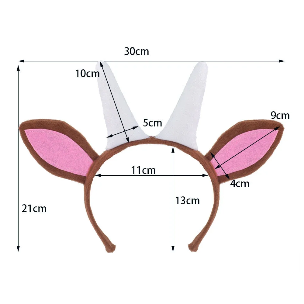 Аксессуары для костюма Хэллоуина из козьего рога, повязка на голову, хвост, галстук-бабочка, пачка для малышей, детей, девочек, маскарадное рождественское платье