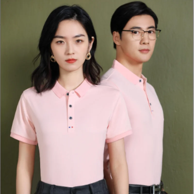 POLO Hemd Custom Poloshirt bedruckt Logo gestickt Sommer Kurzarm T-Shirt für Männer und Frauen bequeme Anpassung