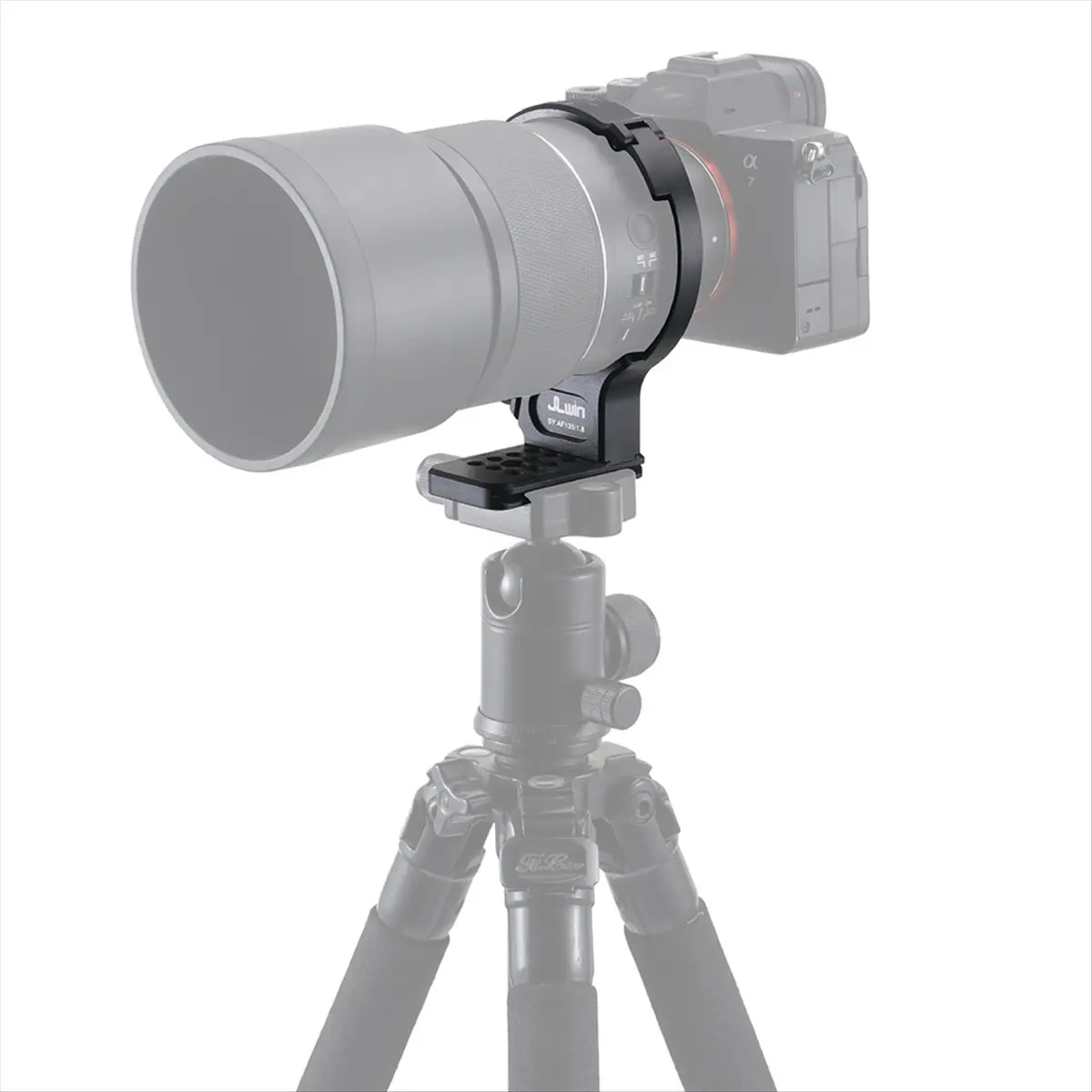 Фото Кольцо-крепление для штатива M05K JLwin 84 мм для объектива Samyang AF135 F1.8 с быстросъемной пластиной для штативов Acra-Swiss №5