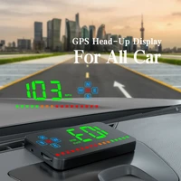 wyobd a2 car gps hud head up display speed compass windshield projector fits all car models