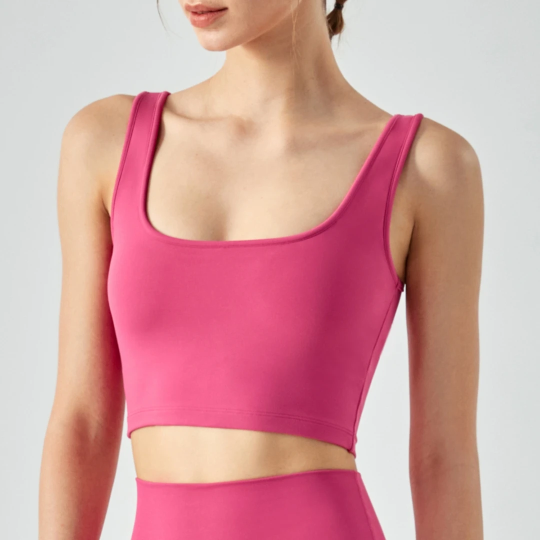 Женский спортивный бюстгальтер Эмили с воротником ударопрочный внешний жилет