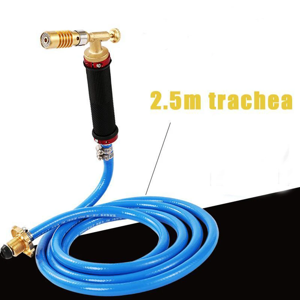 

Heating Torch Kit Connecting LPG Ignition Torch Liquefied Propane Gas Welding Tool Kitchen Gas Torch With 2.5M Hose Length