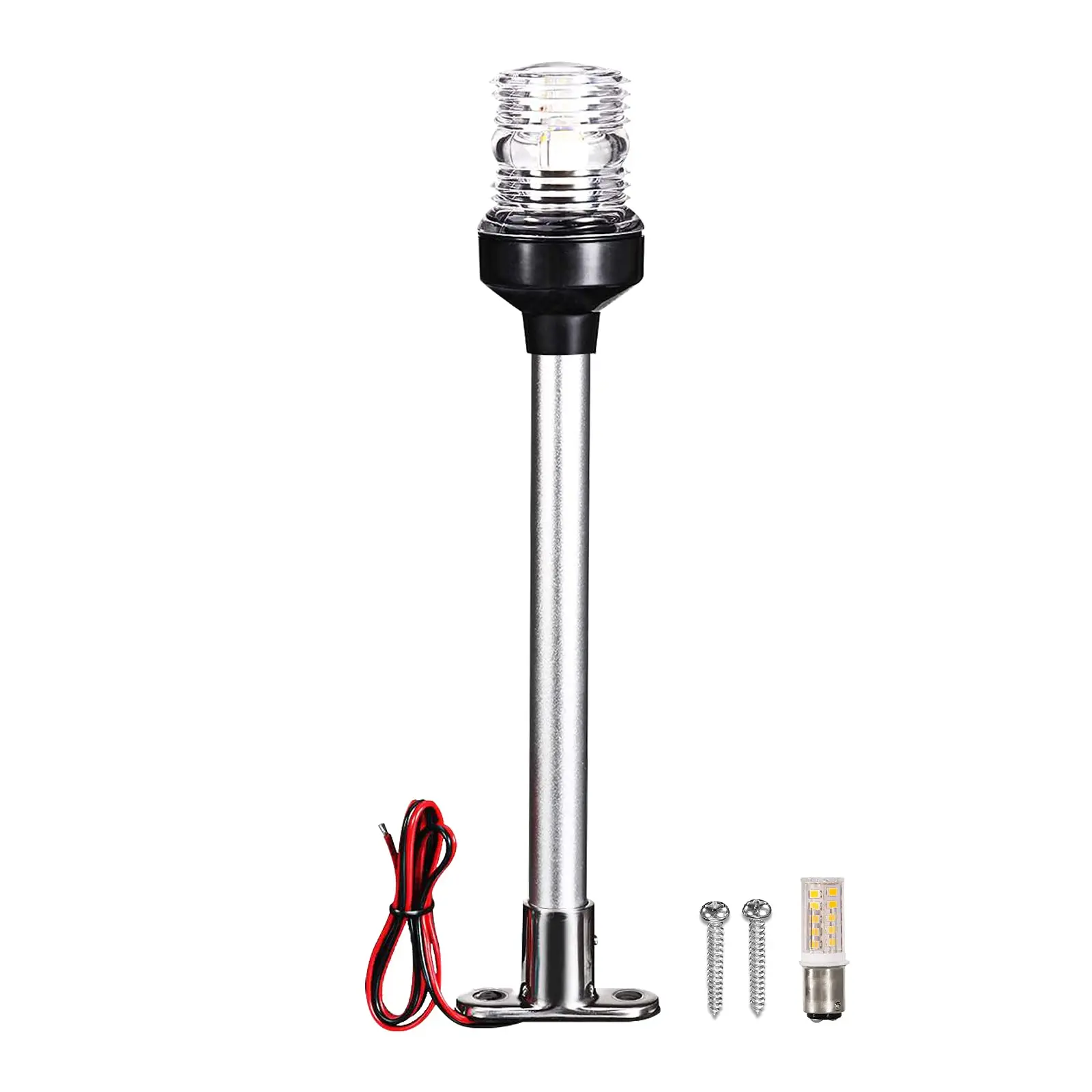 

12-24V LED Marine Navigation Light All Round Boat Light Fixed Mount Stern Anchor Light for Fishing Boat Yacht Pontoon