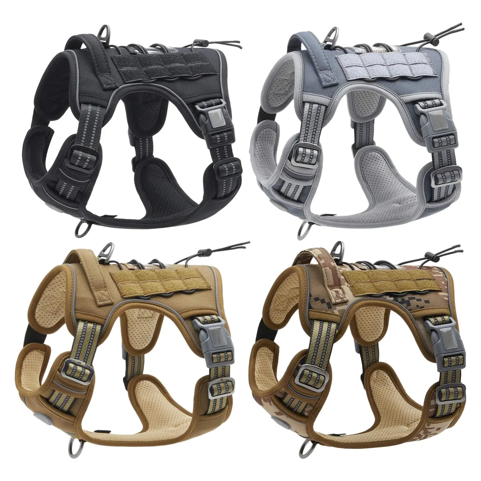 

Breathable Dog Harness Vest Nylon Reflective Comfortable Adjustable for Running Various Sizes Dogs Walking Outdoor Puppy