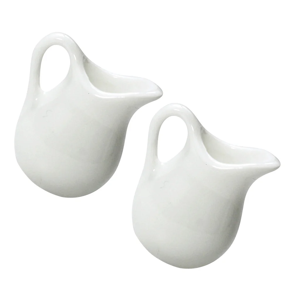 

Milk Pitcher Jug Mini Creamer Ceramic Sauce Gravy Coffee Accessories Salad House Teapot Dressing Cream Pourer Porcelain Frothing