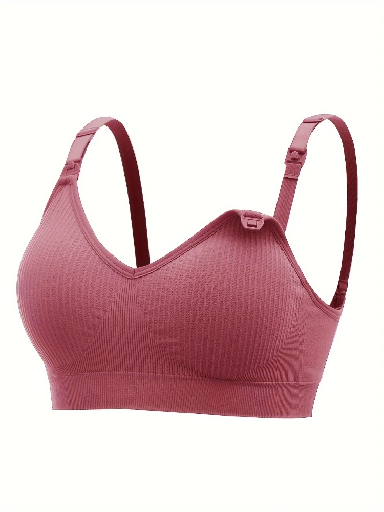 Комплект Из 3 Нейлоновых Беспроводных Бюстгальтеров Для Кормления Беременных С