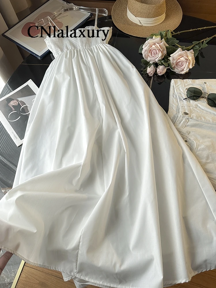 Повседневное летнее платье-слинг CNlalaxury женские бандажные платья-трапеции без