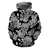beautiful skull tattoo 3d full body print unisex luxury hoodie men sweatshirt zipper pullover casual jacket sportswear 161
