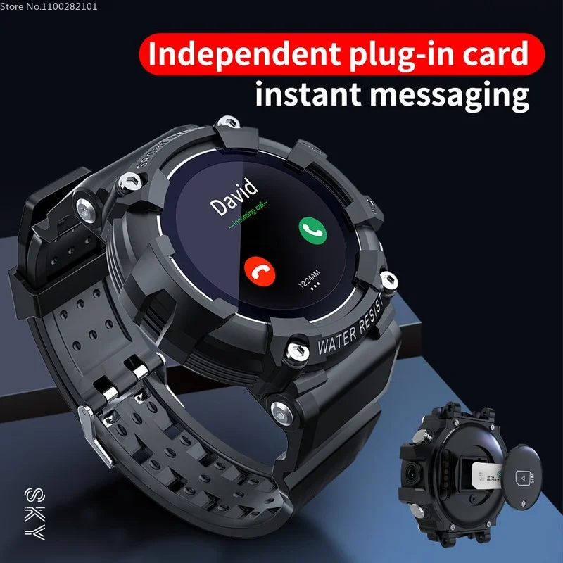 

2022 New Smart Watch Men Full Touch Screen Sports Fitness Incoming Call Watch Waterproof Photograph Wristband Insertable Card A