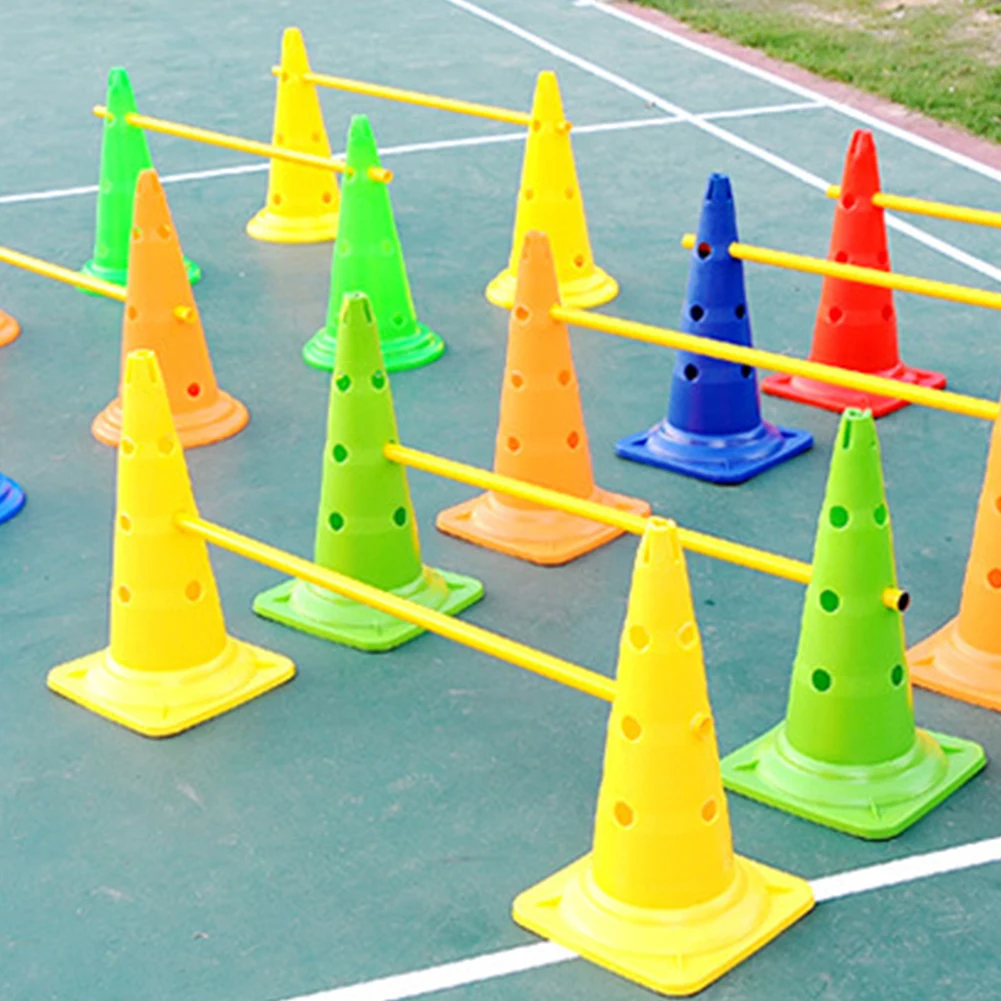 

5 Pcs Stadium Football Barrier Rugby Eco-friendly Portable Sport Marker Roadblock Multicolor Training Cones Skating Eye-catching