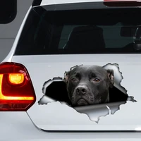 black pitbull car decal pitbull magnet black pitbull car sticker dog decal