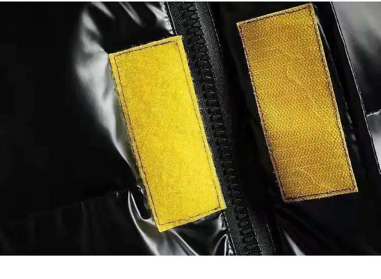 Embroidery CARTELO Winter Glossy Bomber Jacket Cotton-Padded Clothes Men Waterproof Parkas Fashion Korean Streetwear Zip Up Coat