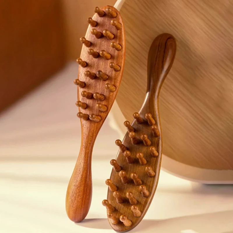 1 шт. расческа-меридиан для головы натуральный сандал расческа тела с длинной