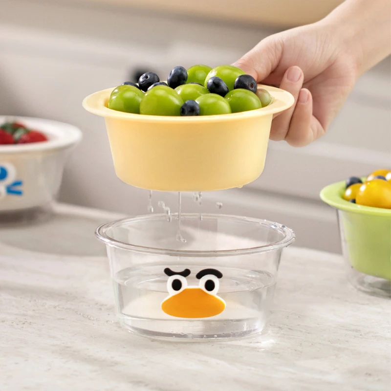 Креативная милая утолщенная двухслойная мини-корзина для слива