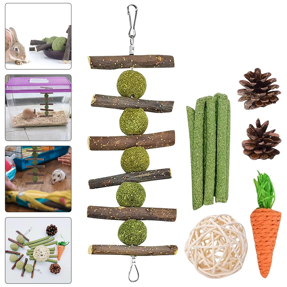 

Toys Playthings Toy Chew Biting Teething Hamster Chewing Rabbit Wooden Guinea Pet Hanging Molar Carrot Animals Comforting