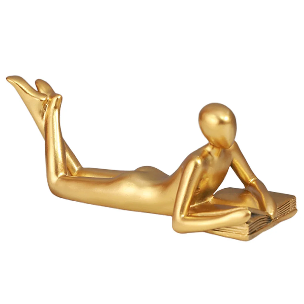 

Abstract Figure Statue Reader Sculpture Home Decor Figurine Delicate Ornament Household Statues