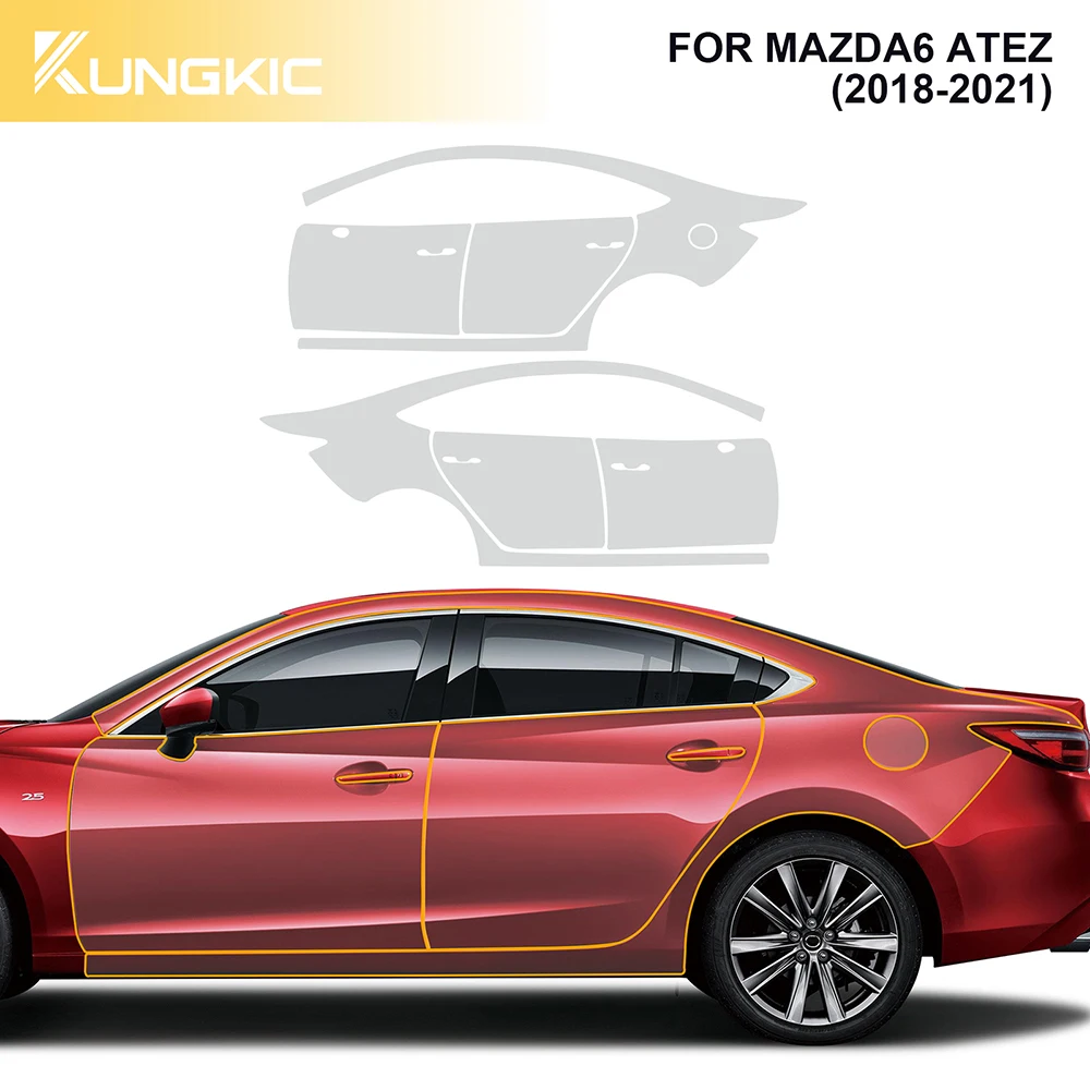 Защитная пленка для автомобильной краски Mazda 6 Atez 2012-21 предварительно отрезанный
