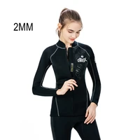 2mm neoprene scuba surfing wetsuit jacket for adults long sleeve keep warm spearfishing snorkeling hunting diving coat swim top