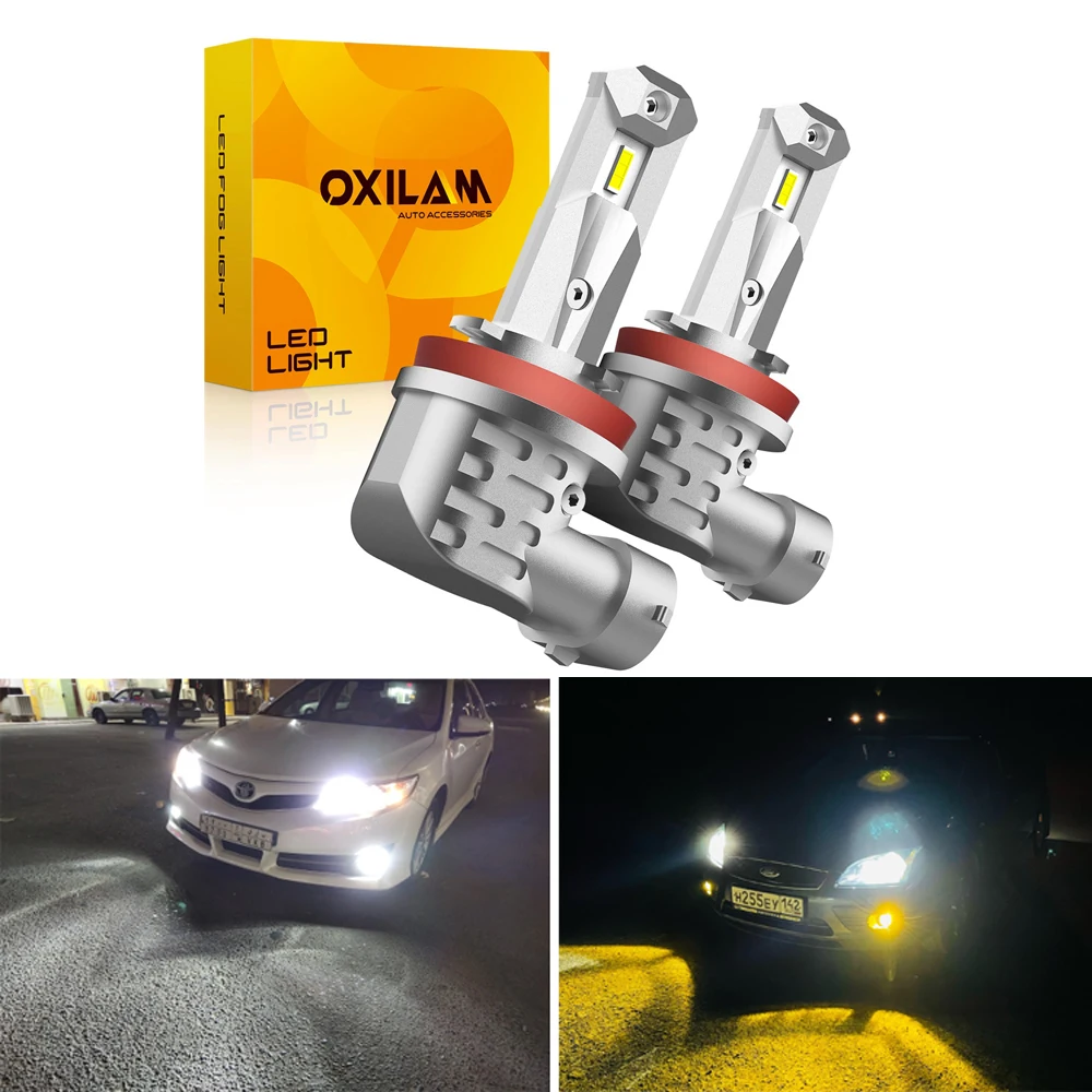

OXILAM 2 шт. светодиодные лампы для автомобильных фар H11 H8 H10 9145 9006 HB4 светодиодный ные ДХО Автомобильные противотуманные фары для Suzuki Swift SX4 Vitara ...