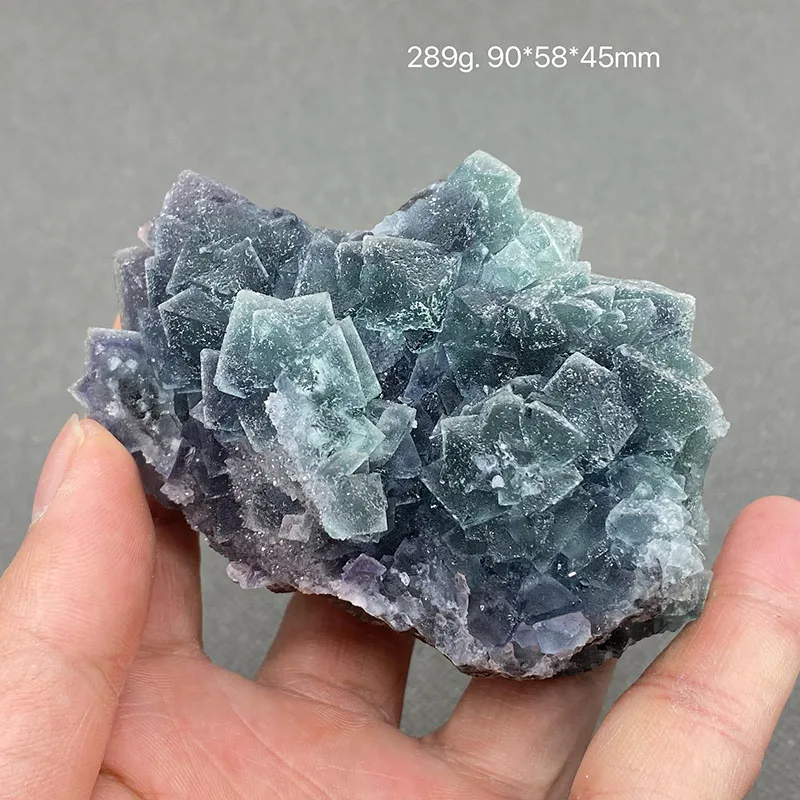 100% натуральный Китай Фуцзянь синий зеленый флюорит кластер минералов камни и