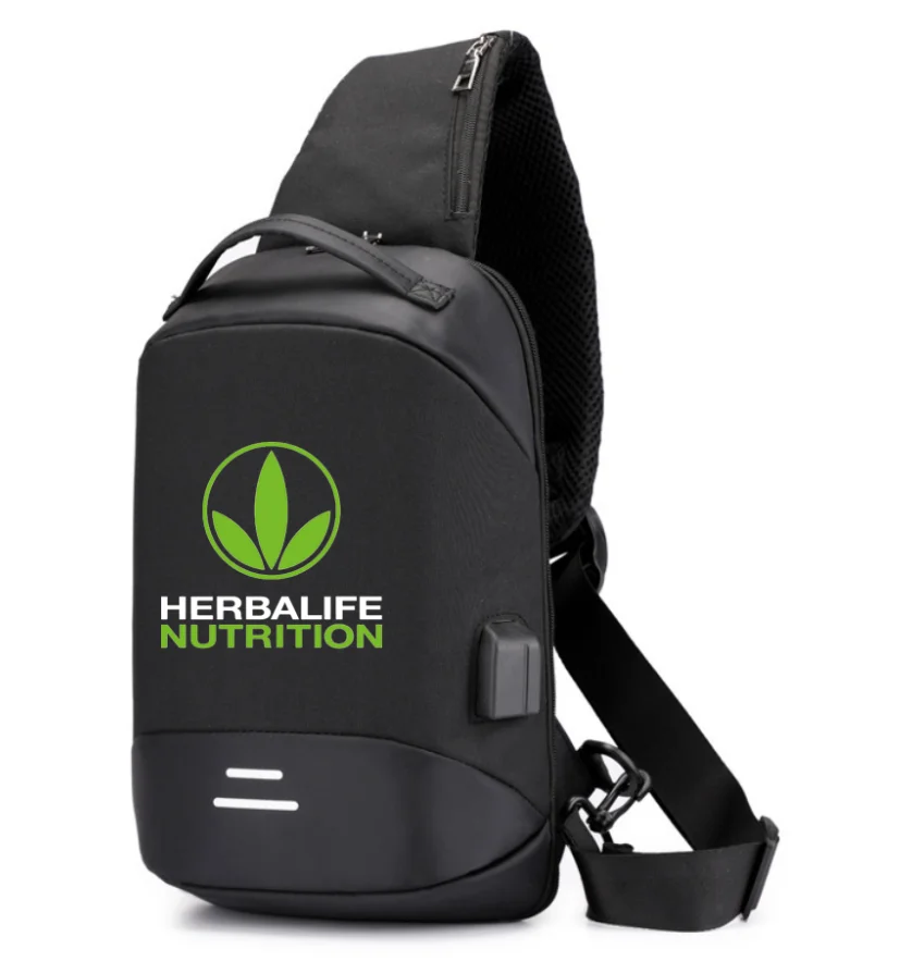 

NEW Men Shoulder HERBALIFE NUTRITION Icar logo Hiking Backpack Nylon Outdoor Camping Trekking Chest Sling Bag