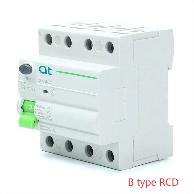 

Выключатель тока утечки 4P Din Rail, постоянный ток RCCB RCD 63a, 30 мА, 300 мА, тип B, 6 ка
