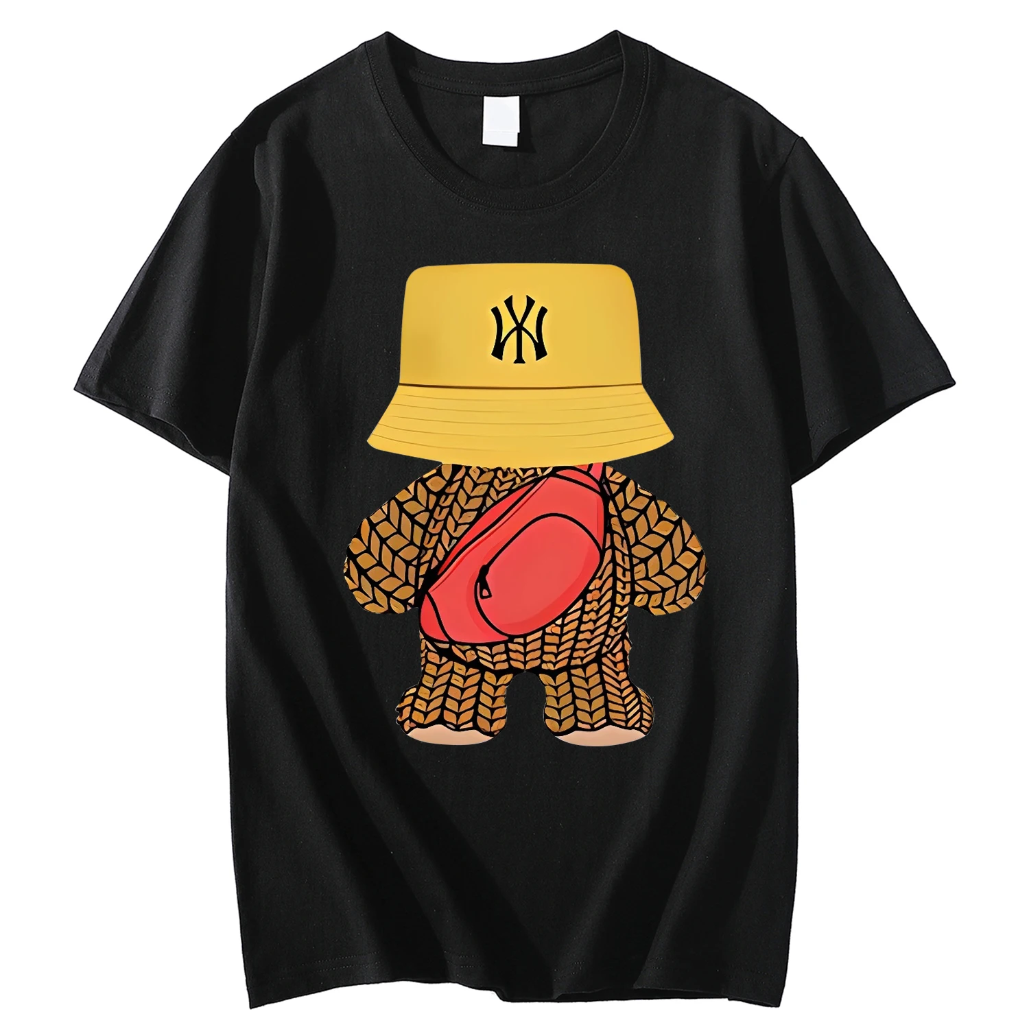 Футболка модная мужская с принтом, люксовая летняя рубашка с фонариком, с коротким рукавом, из 100% хлопка, большие размеры, футболки, уличная одежда