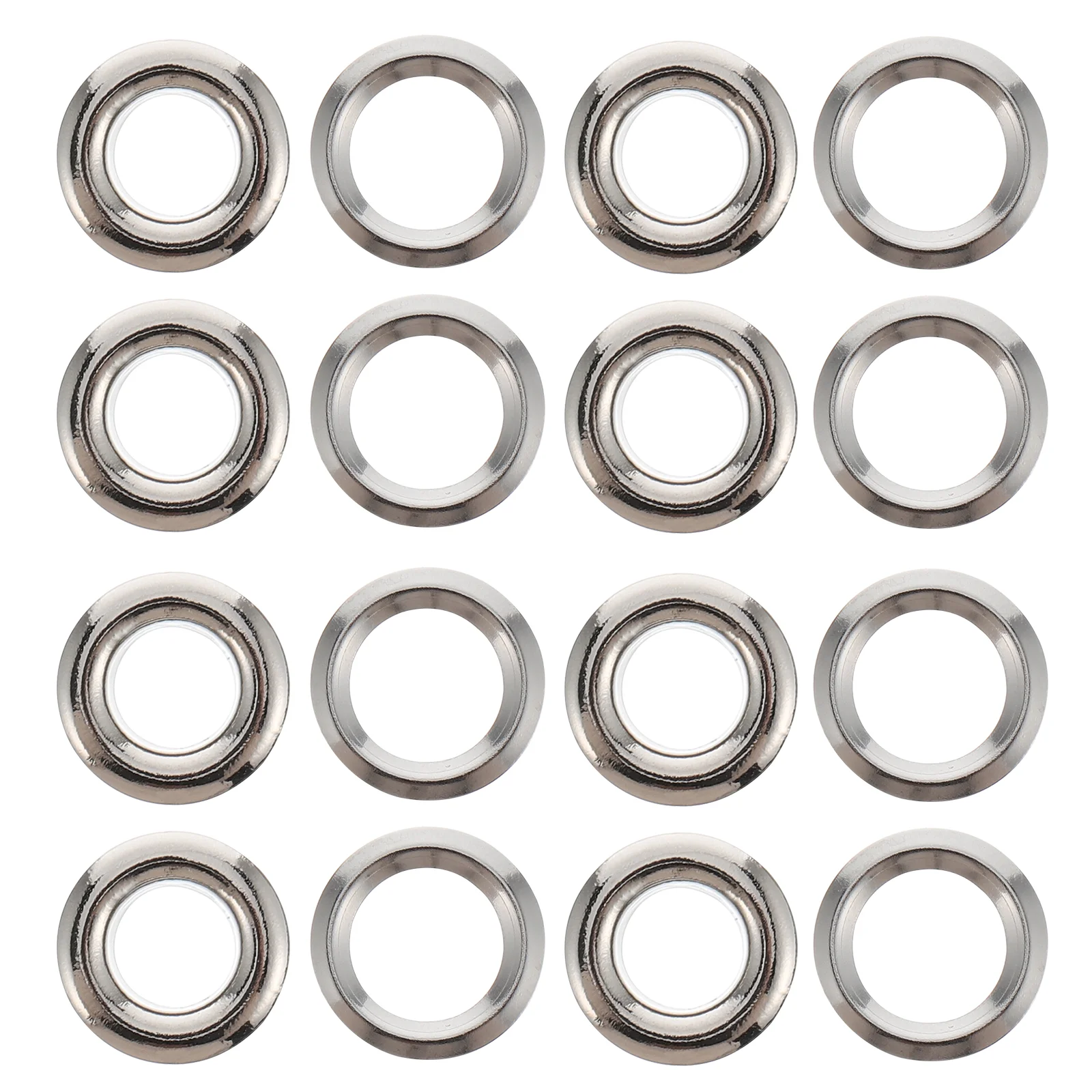 

100pcs Curtain Rods Eyelet Drapery Curtain Rings Metal Drapery Curtain Rings Drapery Sliding Grommet Metal Curtain Eyelet Rings