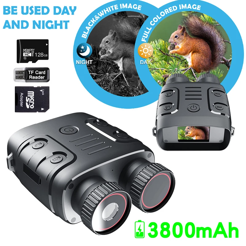 

R18 Digital Night Vision Binoculars Device 1080P HD 850nm Infrared 5X Zoom Hunting Night Vison Goggles Outdoor Full Dark 300m