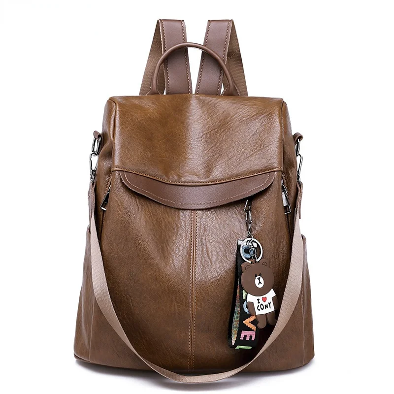 

Anti Theft Backpack Women Bags Multifunction Female Backpack Girls Schoolbag 2021 Travel Backpack Leather Women