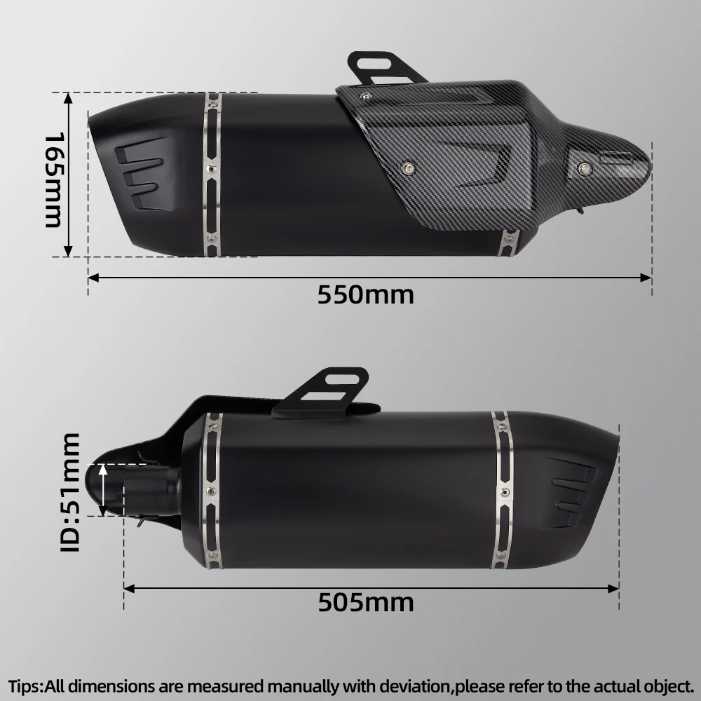 Фото Для мотоциклов BMW R1200R R1200RS R1200GS R1200ADV R1250R R1250RS R1250GS R1250ADV: Комплект выхлопной системы (накладной глушитель и хвостовая труба) №4