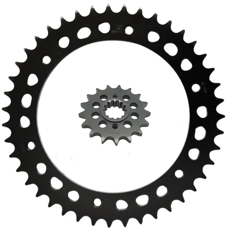

LOPOR 530 CNC 17T/43T Front Rear Motorcycle Sprocket for Honda VFR800 F1-W,X F1-Y,1 PGM & CBS RC46 98-01