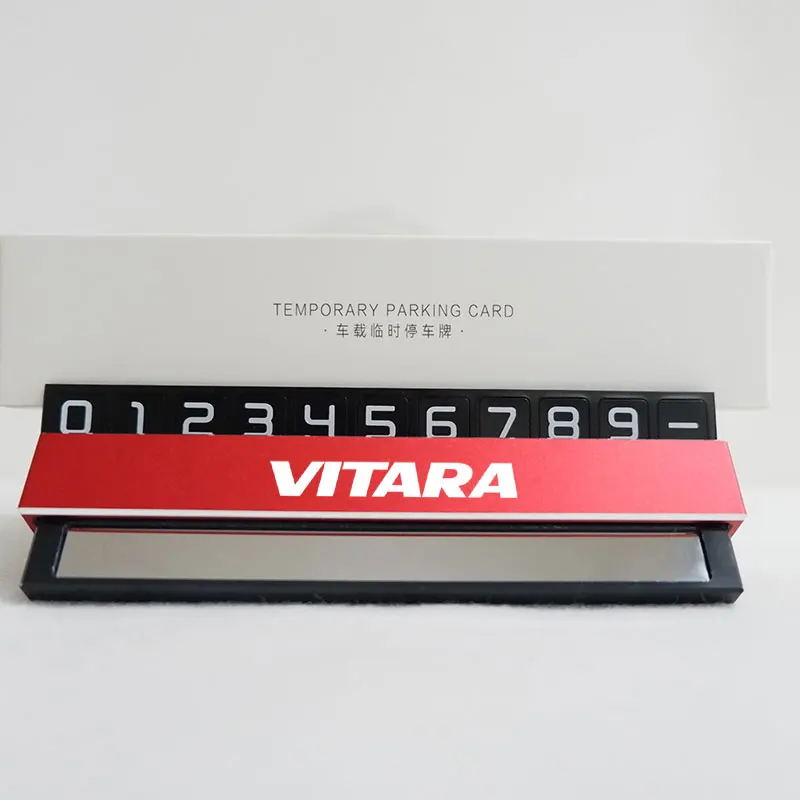 

Car-Styling Parking Card For Suzuki Vitara Car Temporary Card Plate For Suzuki Jimny Samurai SX4 S Cross Swift Grand Vitara Alto