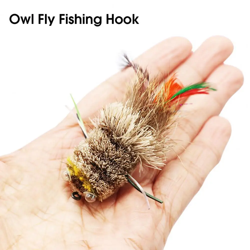 

Innovative Fishing Bait 3D Eyes Soft Good Toughness Owl Bait Fake Lure Fake Bait