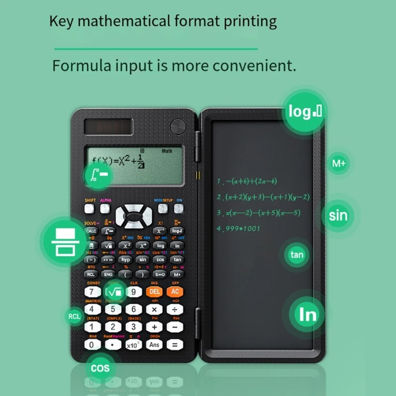 

Scientific Calculator with LCD Notepad 991MS 991ES Professional Portable Foldable Solar Calculator for School Students Office