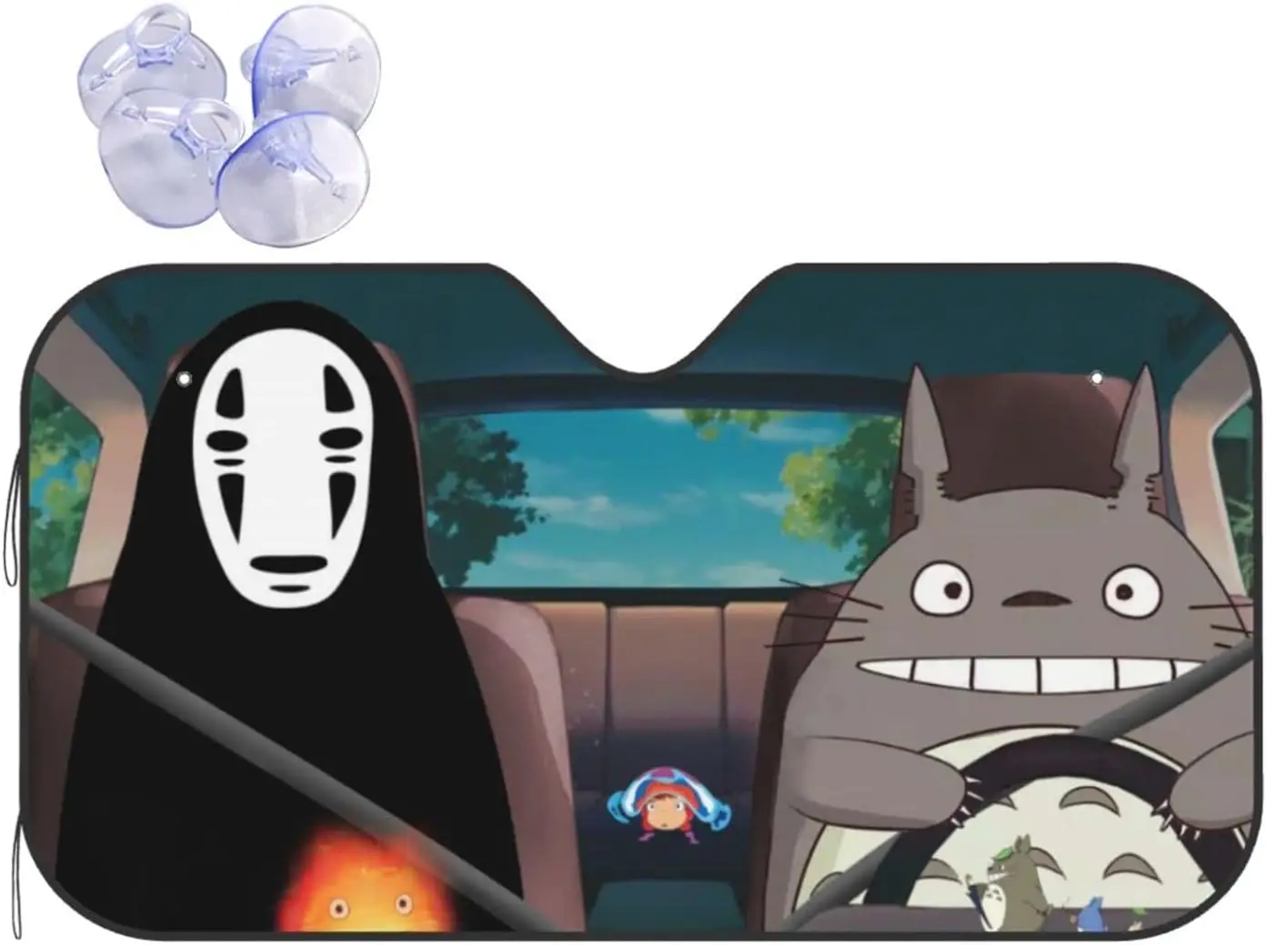 

Anime Car Accessories Windshield Sunshade for SUV Truck Front Car Windshield Sun Shade Blocks Uv Rays Sun Visor Protector