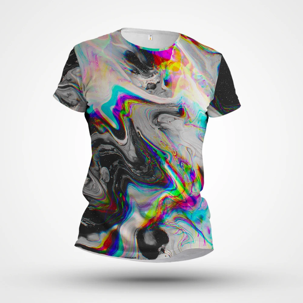 

2023 New Hip Hop Style Graffiti Men's and Women's 3DT Shirts Splash Ink Splash Fun Handheld Graffiti Print Children's T-shirt|