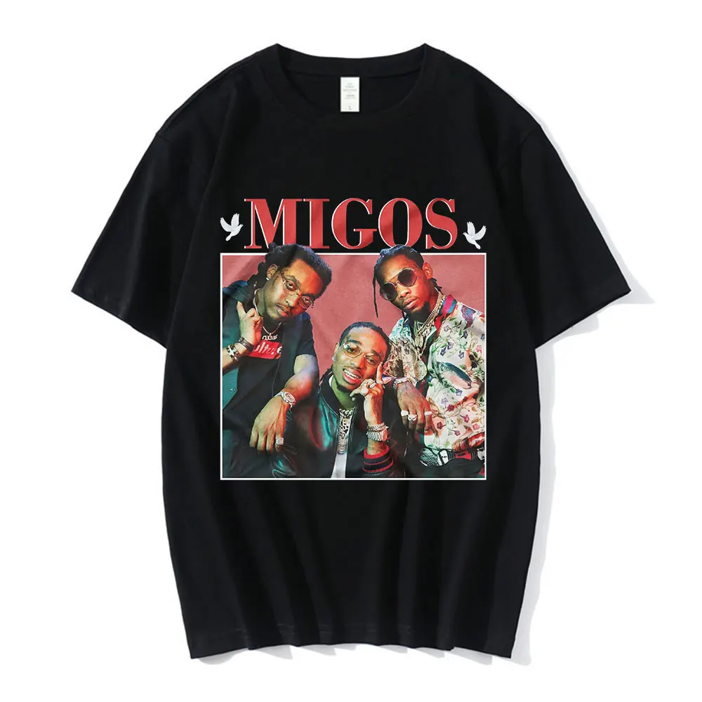 Рэп-группа Migos футболка Мужские Женские готические футболки хипстерские