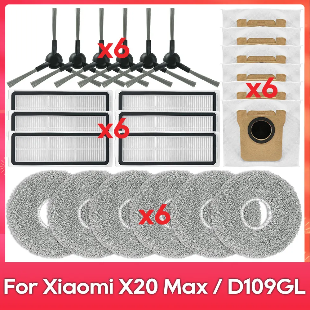 

Аксессуары для Xiaomi Robot Vacuum X20 Pro, X20 Max, M30, M40S, D102GL, D109GL, D102