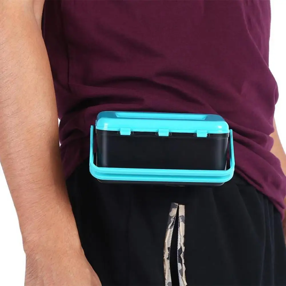 Портативный ящик для рыболовных снастей ручка переноски червя фотобокс с 2