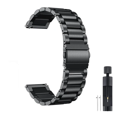 Ремешок из нержавеющей стали для наручных часов, браслет для Samsung Galaxy Watch 6/5/4/3 40 мм 44 мм S3 Active 2 Huawei Watch GT4 GT3 Gt2e, 18 мм 22 мм 20 мм