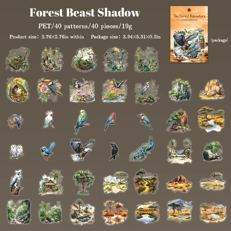 

Набор стикеров Jianwu Adventure in The Forest Series